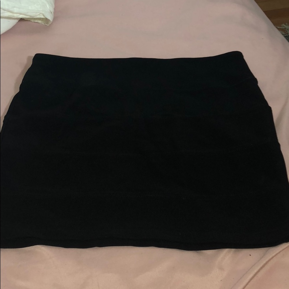Black high waisted skirt